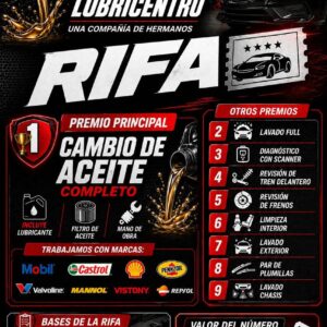 Rifa Cambio Aceite 2026